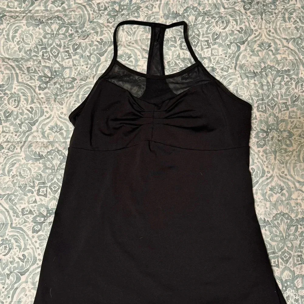 Fabletics Addison Performance Racer Back Tank Size Large Black - Picture 4 of 5